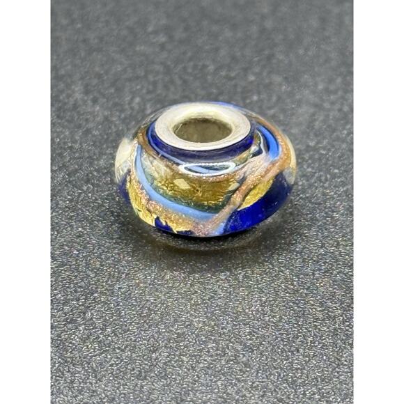 Camilla Sterling Silver Murano Glass Multi Color Charm 925 P10 - Picture 1 of 6